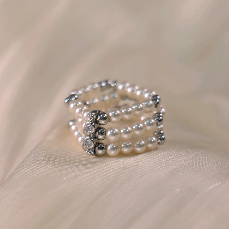 Pearl retro jewelry set by Yoshan, detail view 5