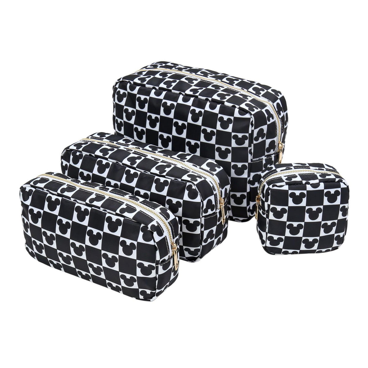 Large-Capacity Nylon Makeup Bag Travel Cosmetic Pouch Gift Everyday Toiletry Rolling Train Case