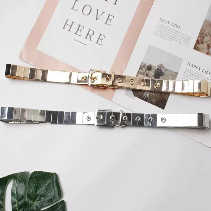 Women's Pin Buckle Heavy-duty Metal Waist Belt for Date Night Gift Party Designer Office Everyday