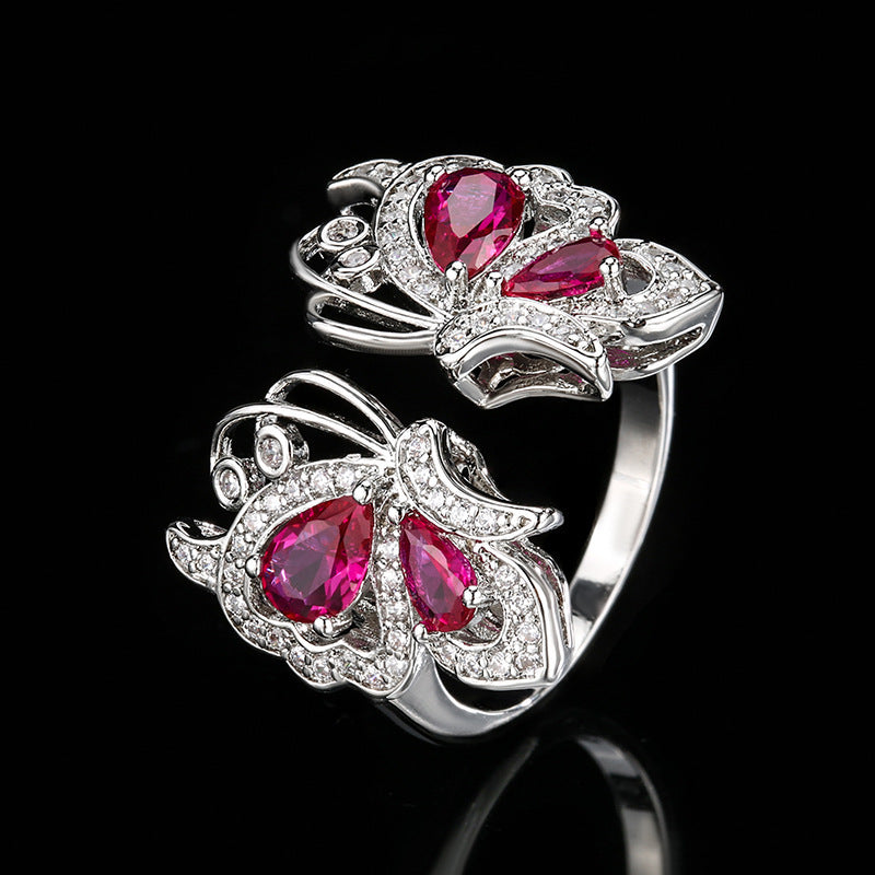 Cubic zirconia stud earrings by Yoshan, detail view 8