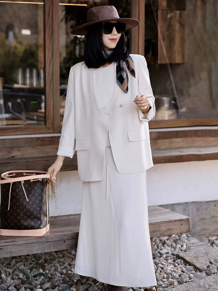 Women's Vest Blazer Office Workwear Jacket Business Casual Holiday Everyday Date Night Spring Fall