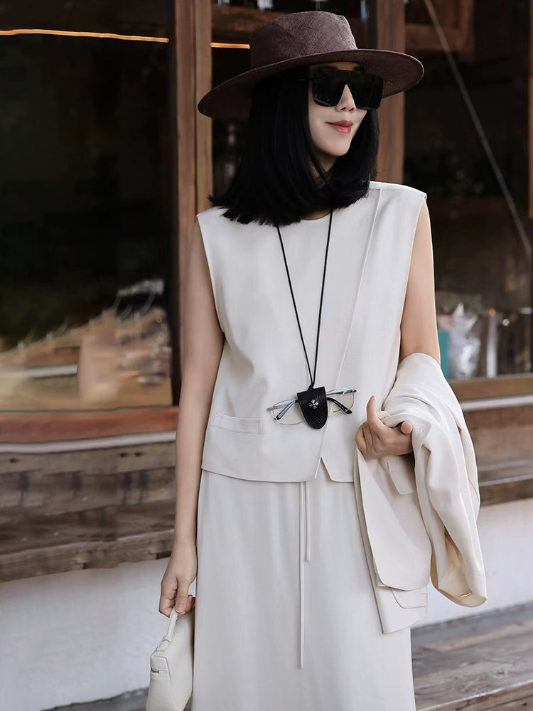 Women's Vest Blazer Office Workwear Jacket Business Casual Holiday Everyday Date Night Spring Fall