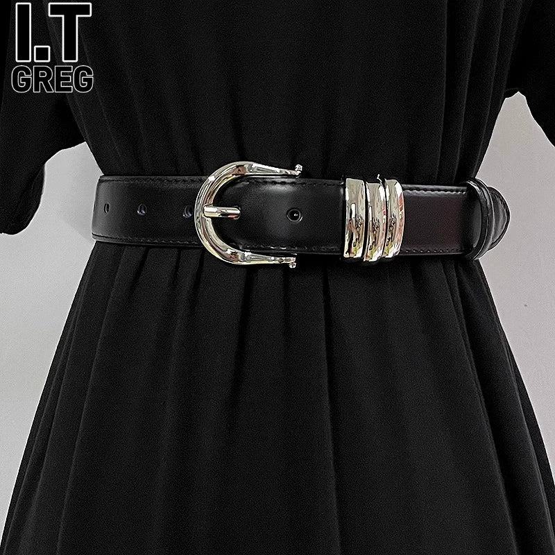 Women's Metal Everyday Jeans Belt for Date Night Gift Party Wear Premium Designer Office Vacation