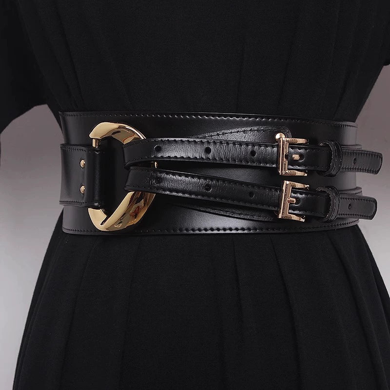 Women's Waist-defining Slim-fit Leather Asymmetric Blazer Belt Blazer Dress Office Workwear Dress Slimming Business Casual Date Night