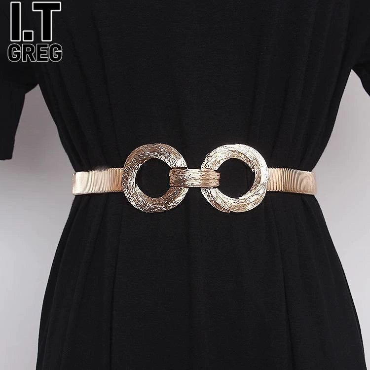 Women's Stretch Metal Waist Chain Coat Belt Gift Party Everyday Wear Seasonal Look Office Vacation