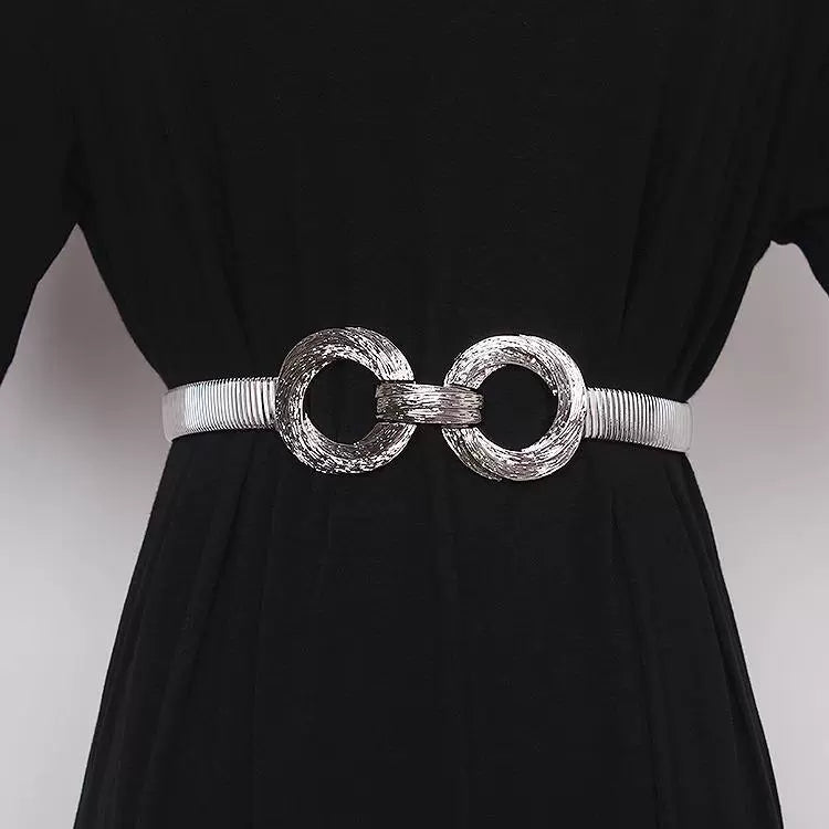 Women's Stretch Metal Waist Chain Coat Belt Gift Party Everyday Wear Seasonal Look Office Vacation