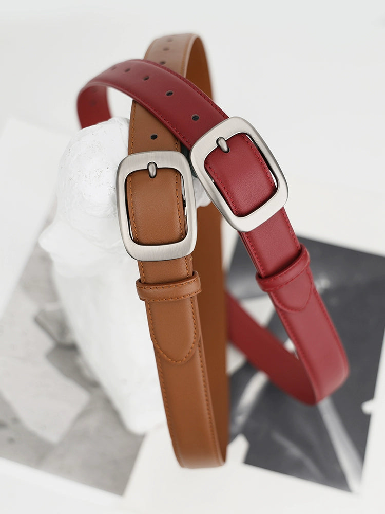 Women's Leather Jeans Belt Waist for Date Night Gift Party Designer Office Everyday