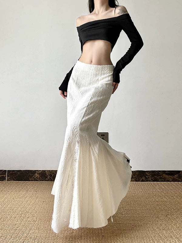 Women's Lace High-waist Slim-fit Cutout French-inspired Mermaid Evening Gown for Black Tie Wedding Guest Cocktail Party Slimming Prom Date Night