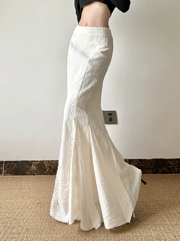 Women's Lace High-waist Slim-fit Cutout French-inspired Mermaid Evening Gown for Black Tie Wedding Guest Cocktail Party Slimming Prom Date Night