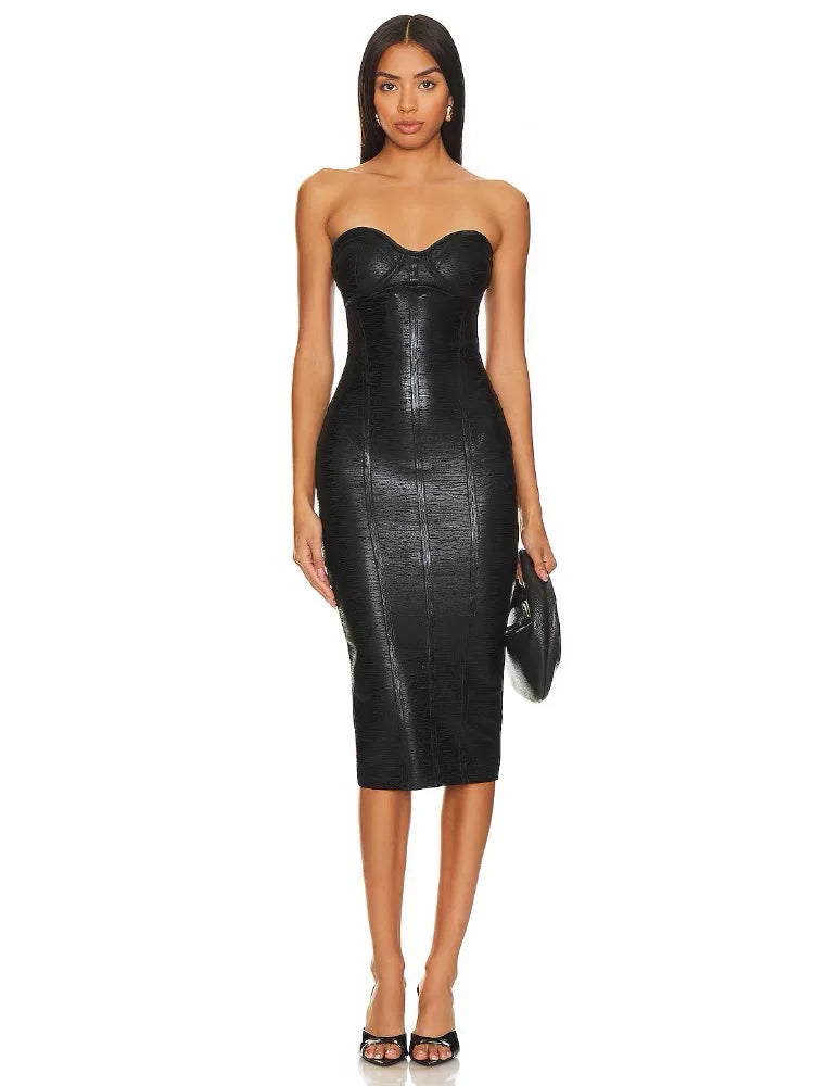 Women's Bodycon Evening Dress Formal Midi Dress Party Dress Formal Party Wedding Guest Dress