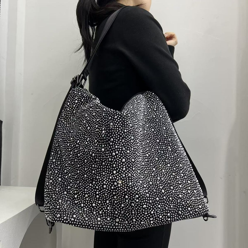 Women's Crystal Tote Bag Shoulder Crossbody Purse Work and Travel Office Everyday Wear