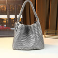 Women's Large-Capacity Woven Commute Office Workwear Casual Tote Bag Shoulder Crossbody Purse Work and Travel School
