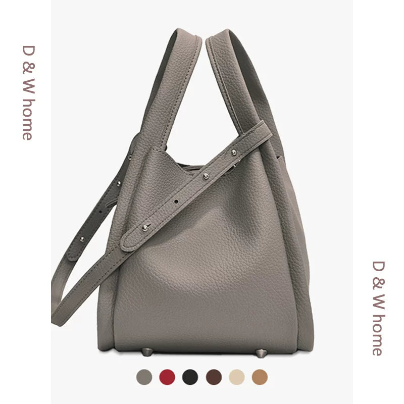 Women's Large-Capacity Office Workwear Bucket Bag Drawstring Shoulder Purse Hobo for Everyday Use Travel School Weekend Date Night