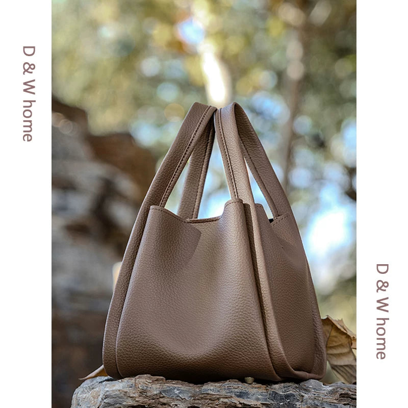 Women's Large-Capacity Office Workwear Bucket Bag Drawstring Shoulder Purse Hobo for Everyday Use Travel School Weekend Date Night