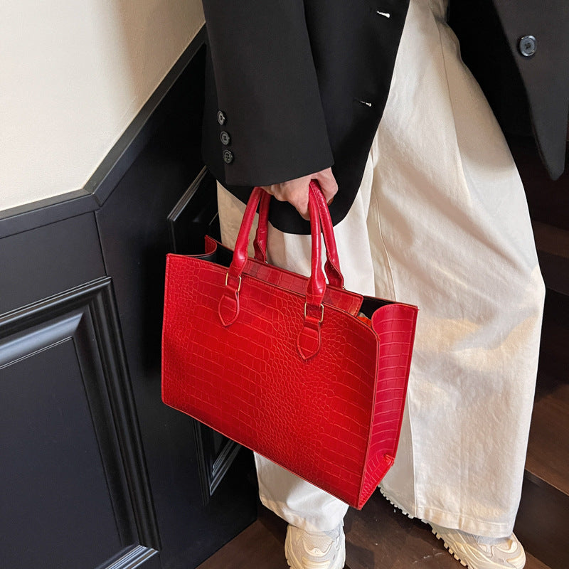 Women's Large-capacity Summer Casual Tote Bag Shoulder Crossbody Purse Versatile Work and Travel Office