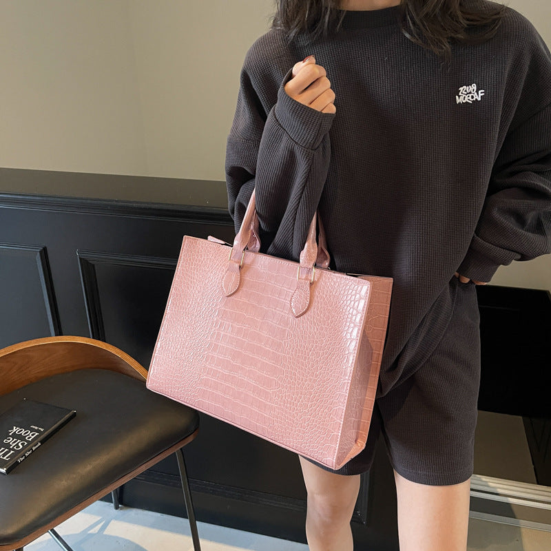 Women's Large-capacity Summer Casual Tote Bag Shoulder Crossbody Purse Versatile Work and Travel Office