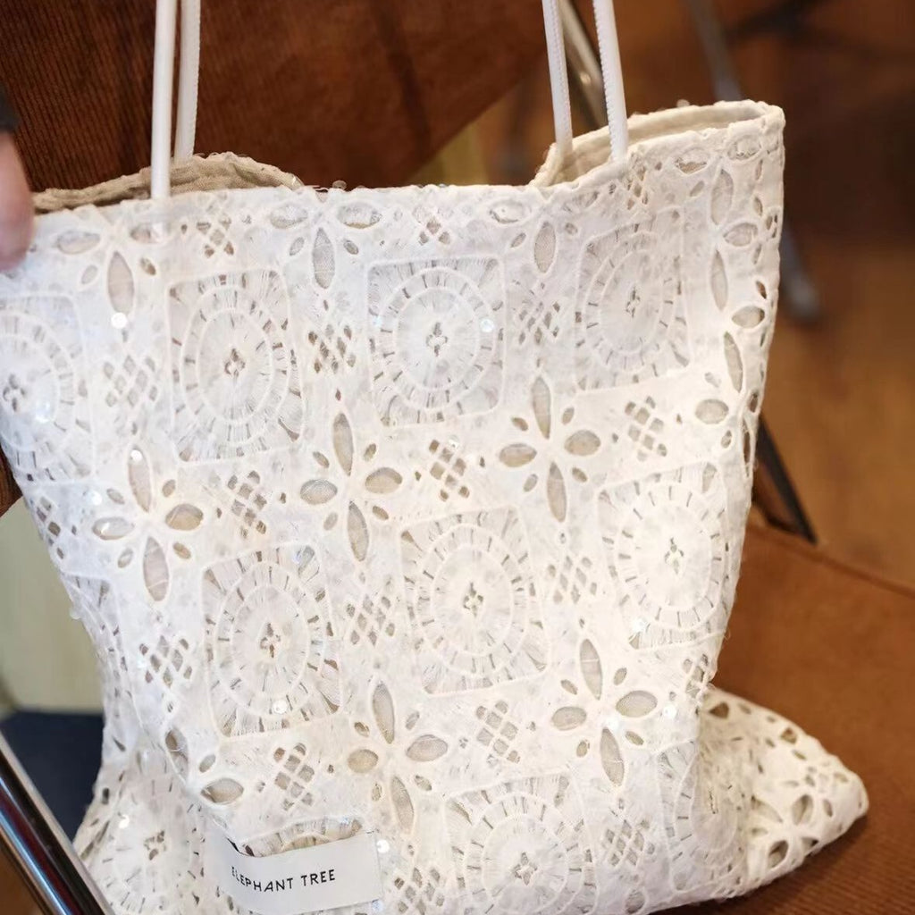 Women's Large-Capacity Commute Lace Office Workwear Tote Bag Shoulder Crossbody Purse Work and Travel School