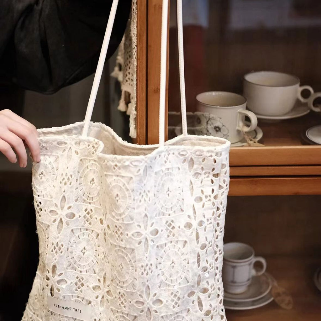 Women's Large-Capacity Commute Lace Office Workwear Tote Bag Shoulder Crossbody Purse Work and Travel School