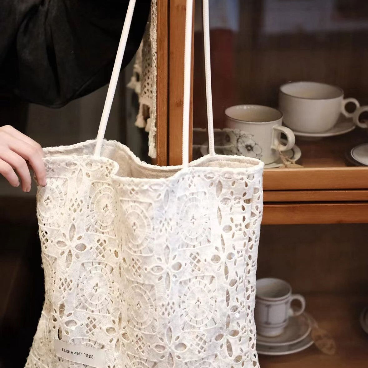 Women's Large-Capacity Commute Lace Office Workwear Tote Bag Shoulder Crossbody Purse Work and Travel School