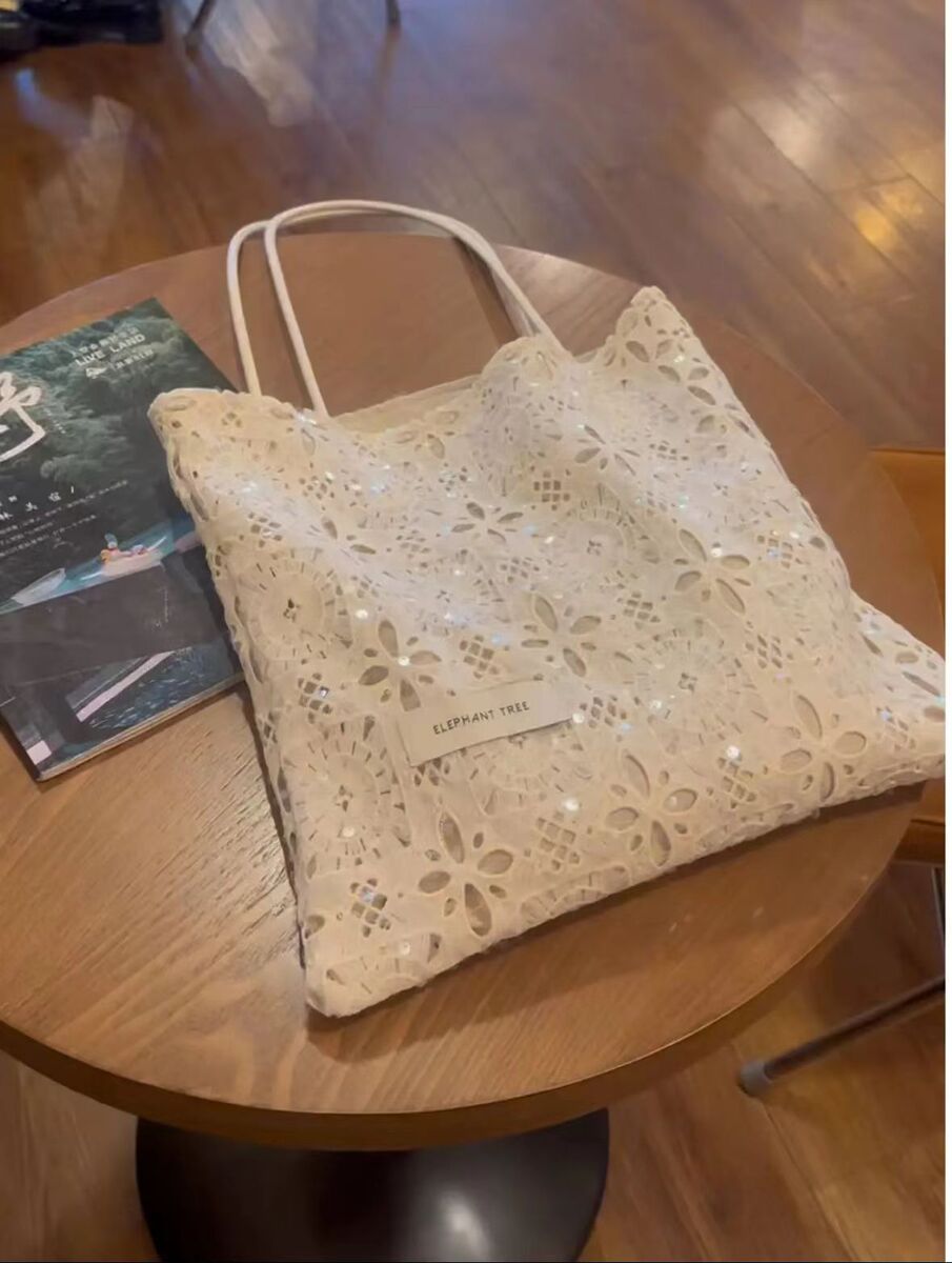 Women's Large-Capacity Commute Lace Office Workwear Tote Bag Shoulder Crossbody Purse Work and Travel School