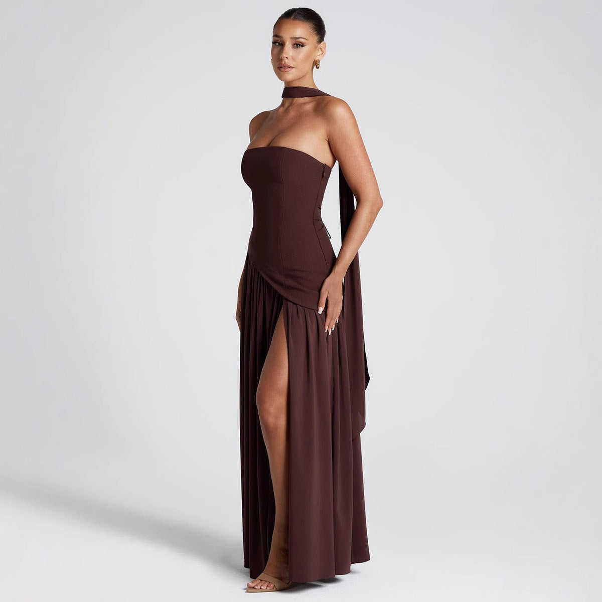 Women's Fall Winter Slim-Fit Bodycon Long Sleeve Dress Party Evening Outfit Day for Office Wedding Guest Date Night Business Casual Cocktail Party