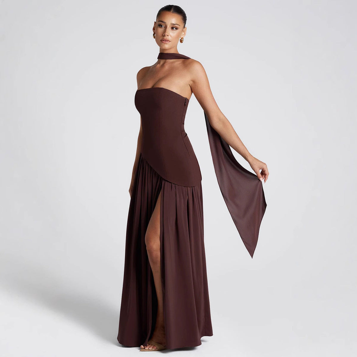 Women's Fall Winter Slim-Fit Bodycon Long Sleeve Dress Party Evening Outfit Day for Office Wedding Guest Date Night Business Casual Cocktail Party