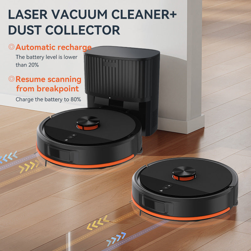 OB17 Laser Navigation Self-Emptying Robot Vacuum and Mop for Hard Floors and Low Pile Carpet