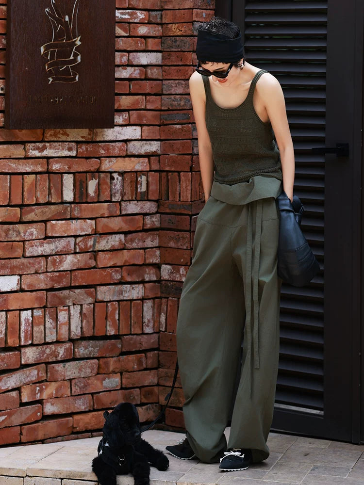 Women's Summer Cutout Quiet-Luxury Sleeveless Vest for Office Layering Spring Date Night Holiday Party