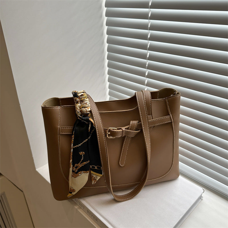 Women's Large-Capacity Minimalist Tote Bag Shoulder Crossbody Purse Work and Travel Office