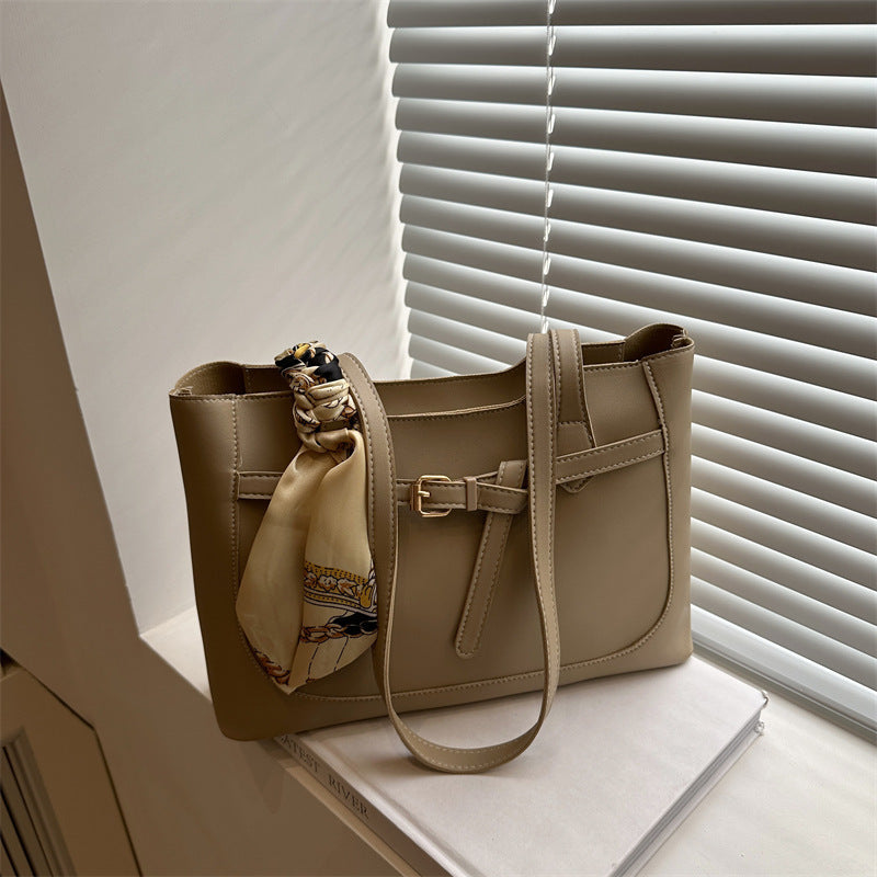 Women's Large-Capacity Minimalist Tote Bag Shoulder Crossbody Purse Work and Travel Office