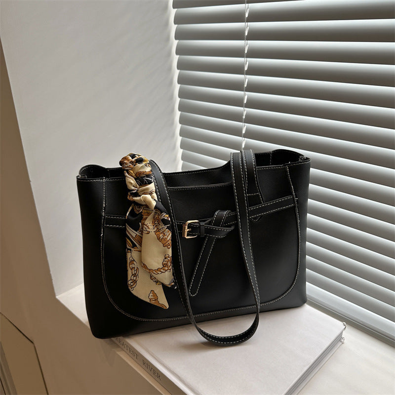 Women's Large-Capacity Minimalist Tote Bag Shoulder Crossbody Purse Work and Travel Office