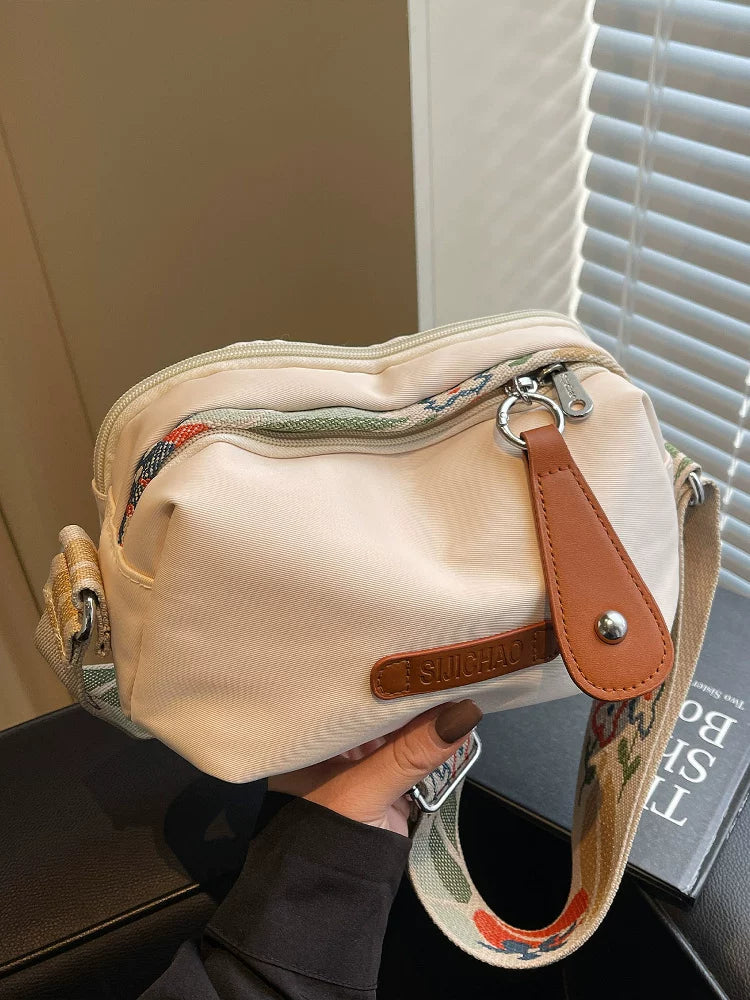 Women's Large-capacity Nylon Commuter Office Fleece-lined Workwear Casual Crossbody Bag Shoulder Purse Handbag Work Travel Everyday Purse