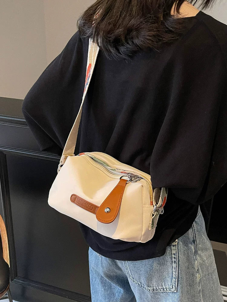 Women's Large-capacity Nylon Commuter Office Fleece-lined Workwear Casual Crossbody Bag Shoulder Purse Handbag Work Travel Everyday Purse