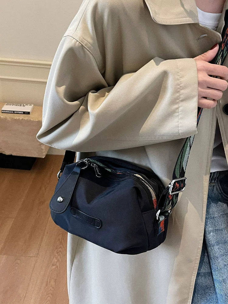Women's Large-capacity Nylon Commuter Office Fleece-lined Workwear Casual Crossbody Bag Shoulder Purse Handbag Work Travel Everyday Purse