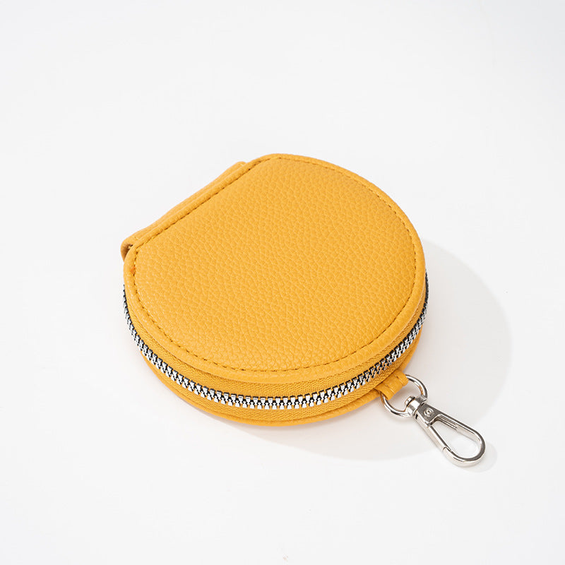 Large-Capacity Minimalist Coin Purse Small Zip Pouch Makeup Bag for Handbag Gift Travel