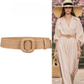 Women's Wide Woven Vacation Waist-defining Boho Slim-waist Dress Belt Waist-cinching Everyday Jeans Versatile