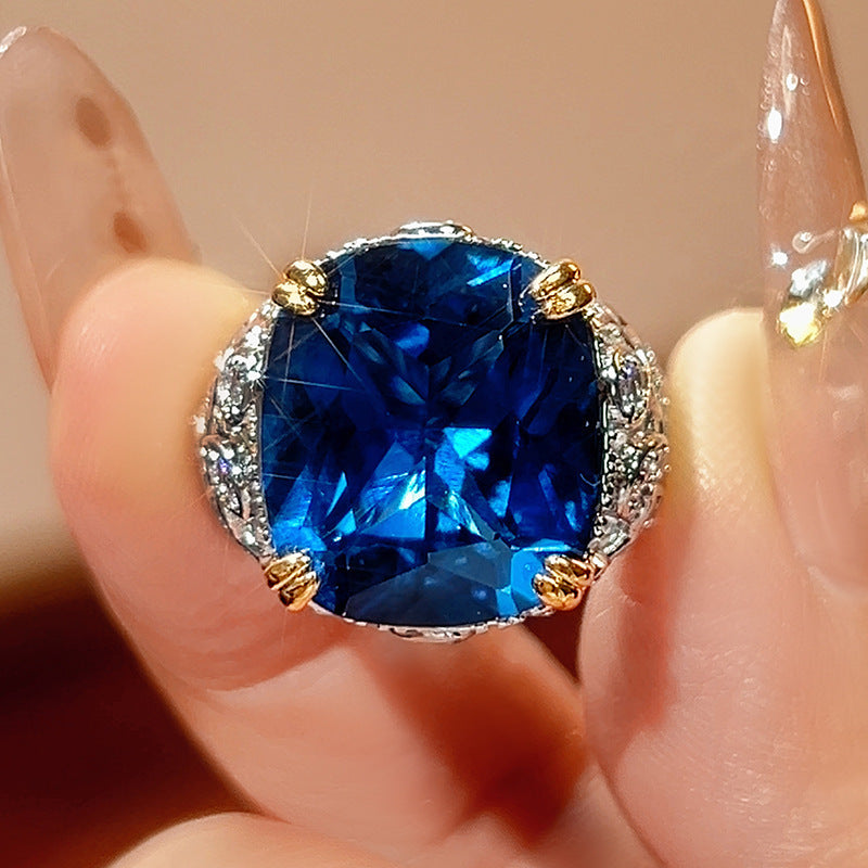 Cubic zirconia ring by Yoshan, detail view 6