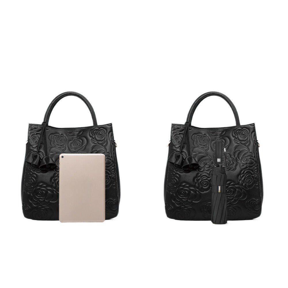Women's Large-Capacity Floral Retro Shoulder Bag for Everyday Use Travel Work Wear Office School