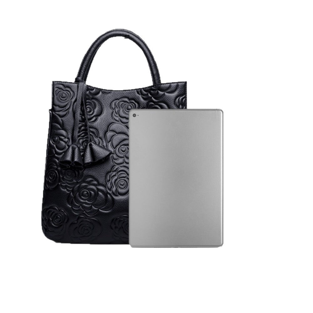 Women's Large-Capacity Floral Retro Shoulder Bag for Everyday Use Travel Work Wear Office School