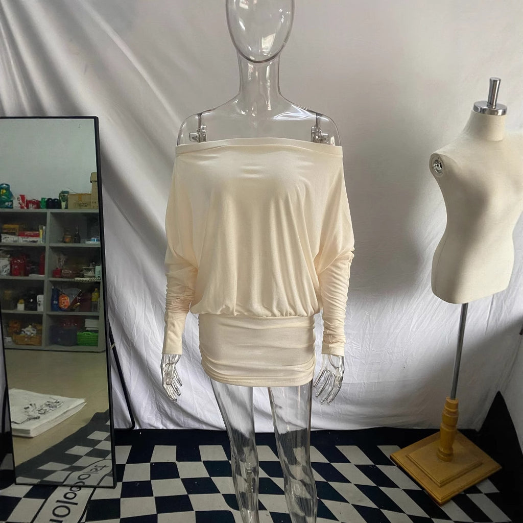 Women's Off-Shoulder Long Sleeve Asymmetric Outdoor T-Shirt Casual Tee for Date Night Streetwear Everyday Wear Summer Weekend