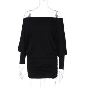 Women's Off-Shoulder Long Sleeve Asymmetric Outdoor T-Shirt Casual Tee for Date Night Streetwear Everyday Wear Summer Weekend