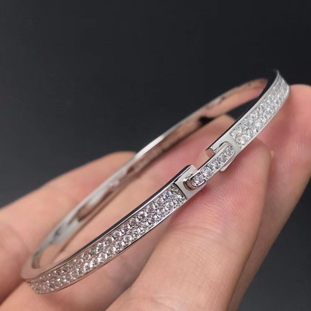 White Gold cuff bracelet by Yoshan