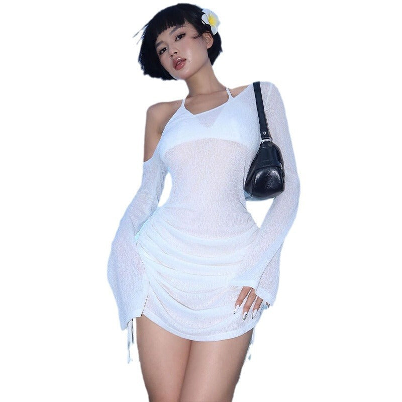 Women's Spring Summer Bodycon Cutout Beach Dress Party Evening Outfit Day for Office Wedding Guest Date Night Business Casual Summer Travel