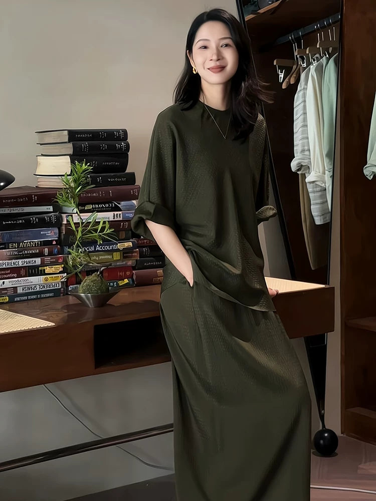 Women's Cropped Casual Two-Piece Set for Office Workwear Wedding Guest Business Travel Weekend At Home