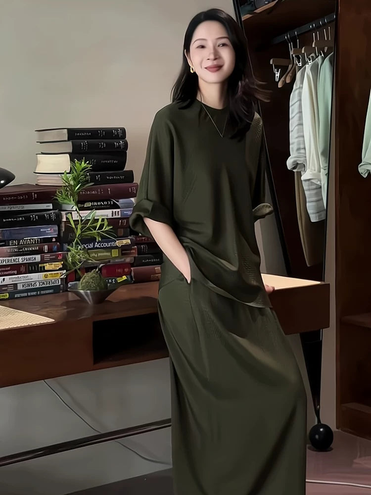 Women's Cropped Casual Two-Piece Set for Office Workwear Wedding Guest Business Travel Weekend At Home