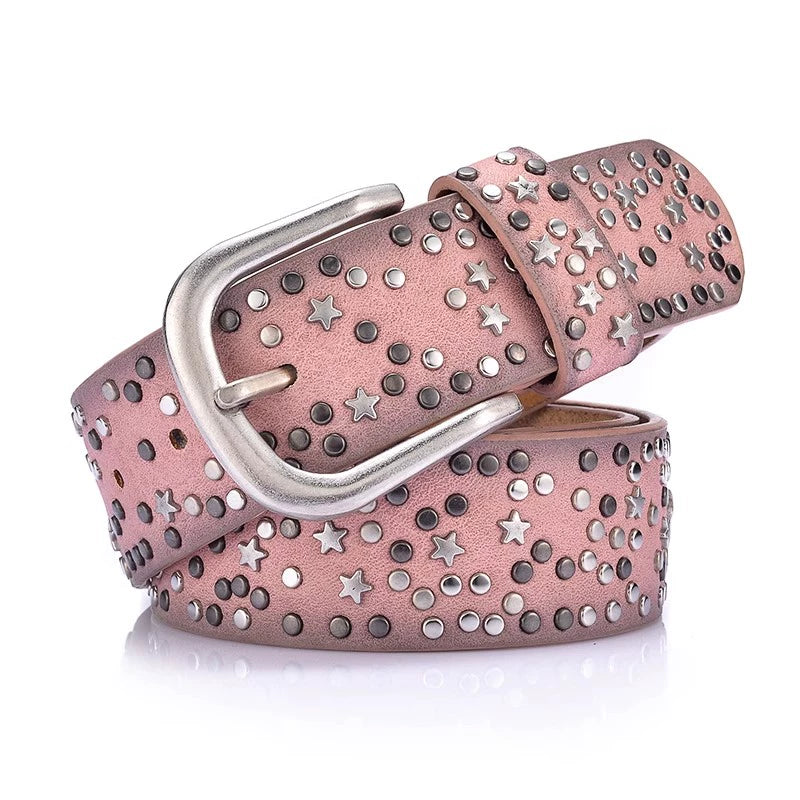 Women's Studded Jeans Belt Waist for Date Night Gift Party Everyday Wear Designer Office Vacation