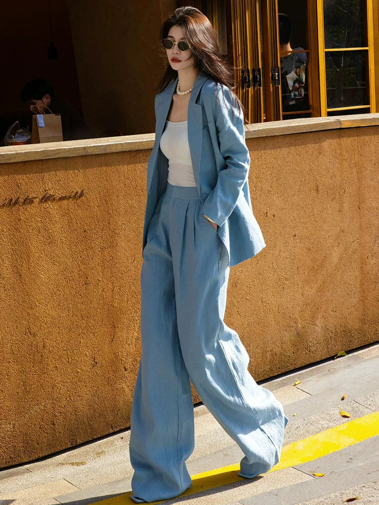 Women's Summer Casual Business Suit Set Office Workwear Two-Piece Set for Interview Outfits Spring Date Night Holiday Party