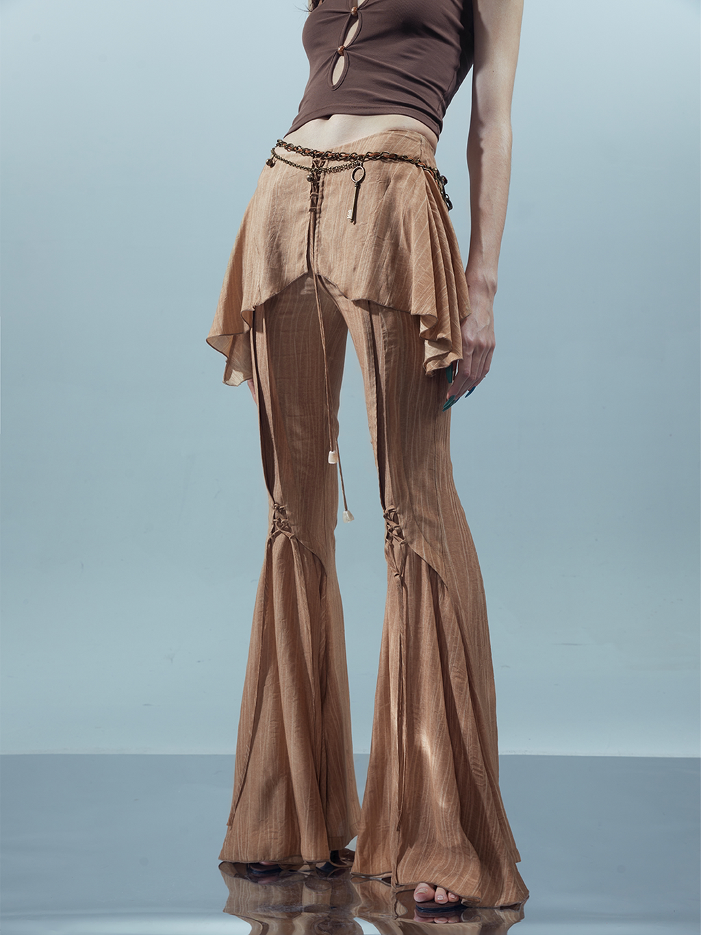 Women's Slim-fit Flared Pants Flared-leg Tailored Trousers for Office Outfits Work Everyday Slimming Weekend Wear Date Night