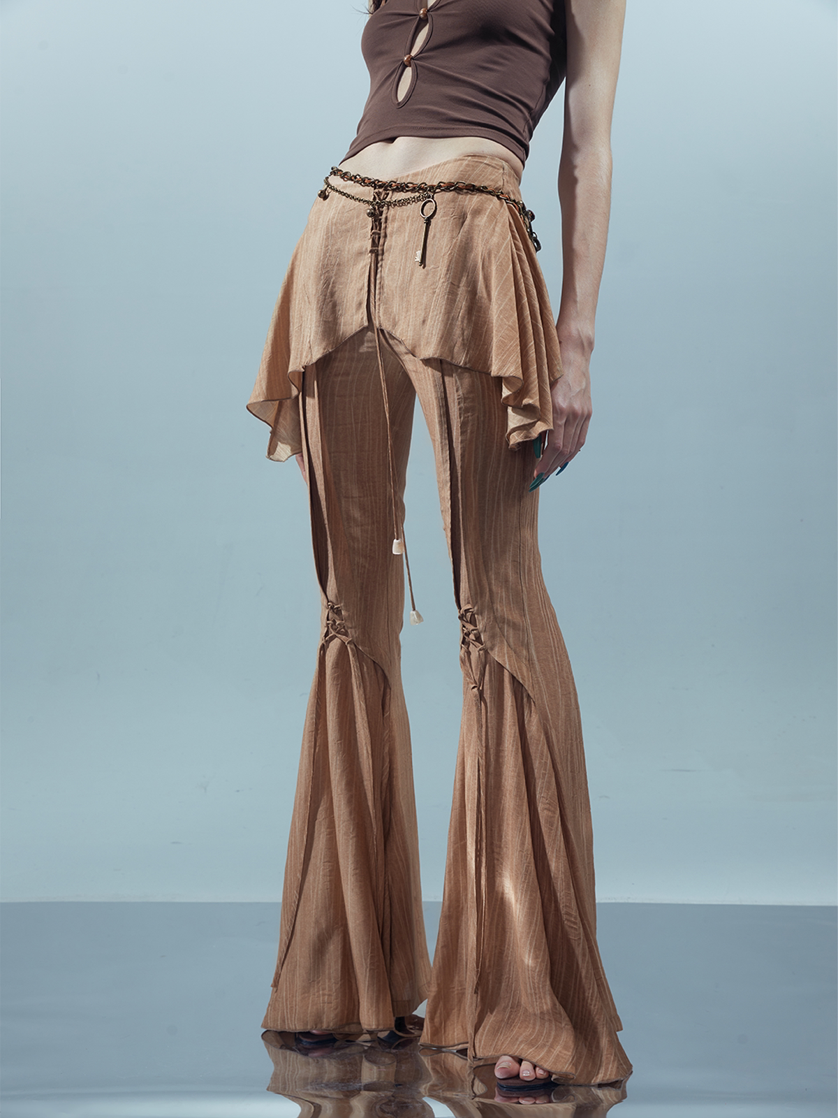 Women's Slim-fit Flared Pants Flared-leg Tailored Trousers for Office Outfits Work Everyday Slimming Weekend Wear Date Night