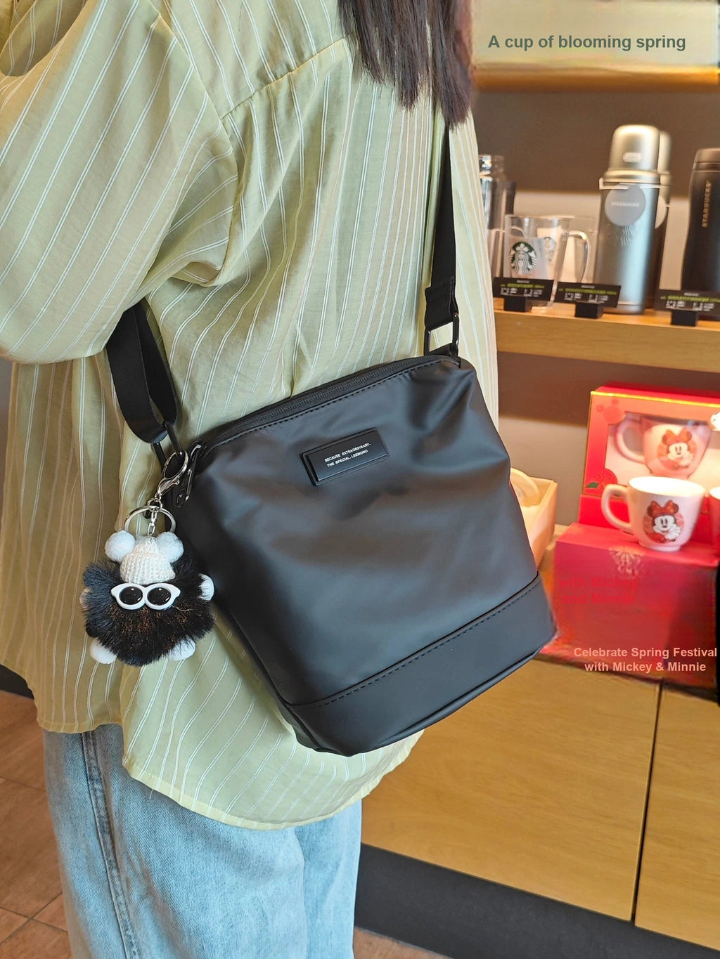 Women's Soft Casual Bucket Bag Drawstring Shoulder Purse Work Travel Everyday Purse